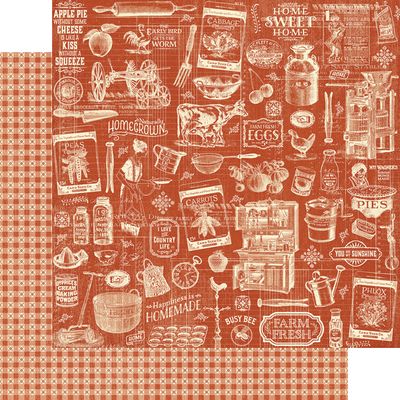 Graphic 45 - Home Sweet Home - 12"x12" D/SPaper - Handmade