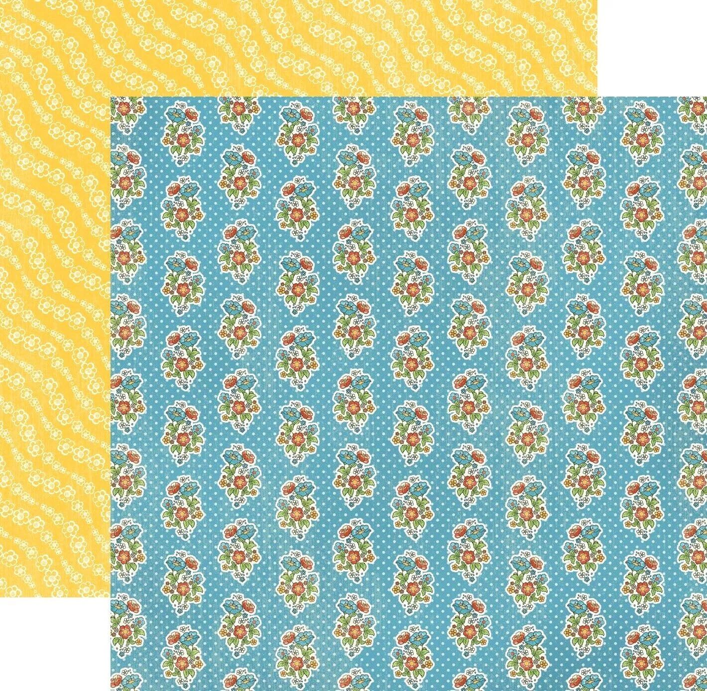 Graphic 45 - Mother Goose - 12"x12" D/S Paper - A Pocket full of Posies