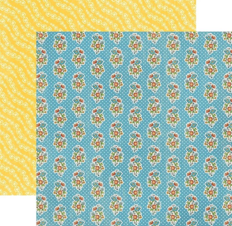 Graphic 45 - Mother Goose - 12"x12" Double-sided Paper - A Pocket full of Posies