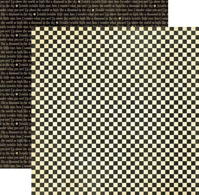 Graphic 45 - Mother Goose - 12"x12" Double-sided Paper - Checkers