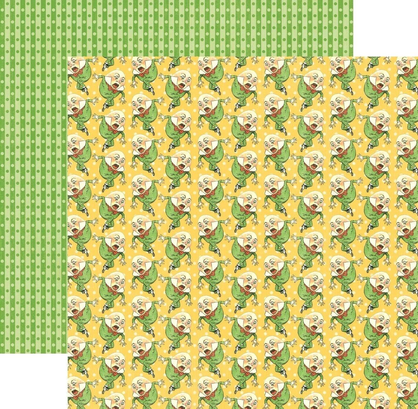 Graphic 45 - Mother Goose - 12"x12" D/S Paper - Humpty Dumpty