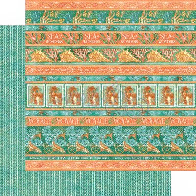 Graphic 45 - Voyage Beneath the Sea - 12"x12" D/S Paper - Deep Blue Dreams