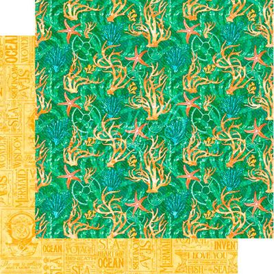 Graphic 45 - Voyage Beneath the Sea - 12"x12" Double-sided Paper - Steampunk Slpash