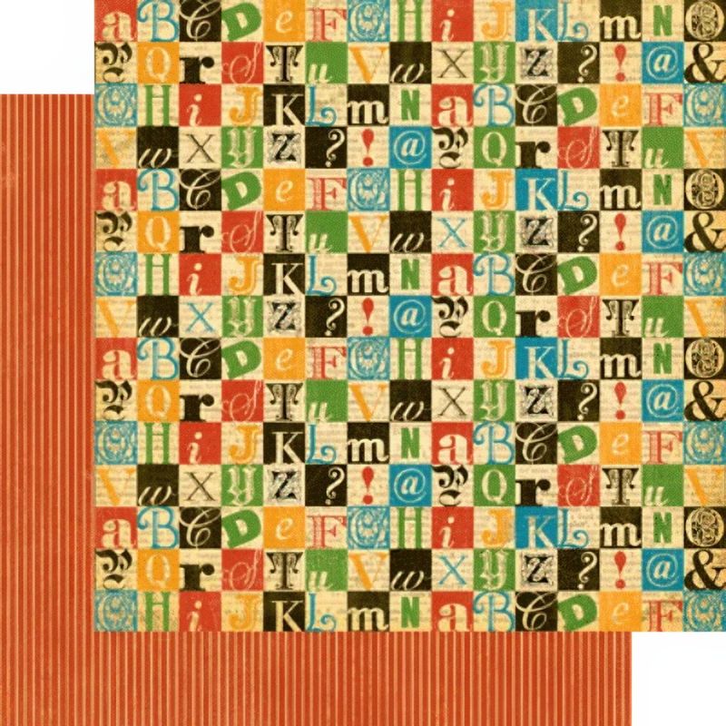 Graphic 45 - Typography - 12"x12" Double-sided Paper - Create