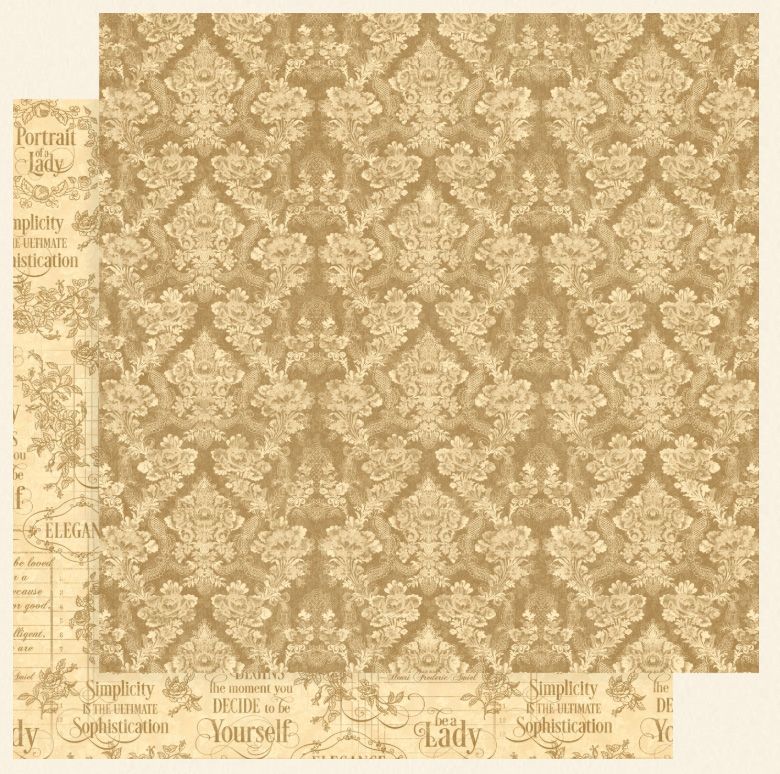 Graphic 45 - Portrait of a Lady - 12"x12" D/S Paper - Grace