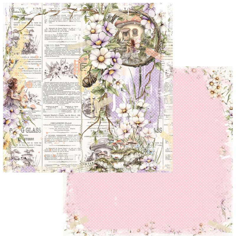 49 and Market - The Looking Glass - 12"x12" D/S Paper - The Fairy Times