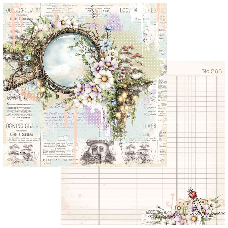 49 and Market - The Looking Glass - 12"x12" D/S Paper - The Looking Glass