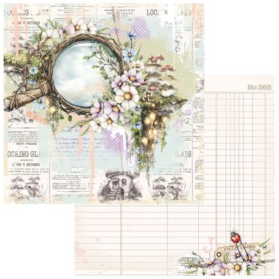 49 and Market - The Looking Glass - 12"x12" D/S Paper - The Looking Glass