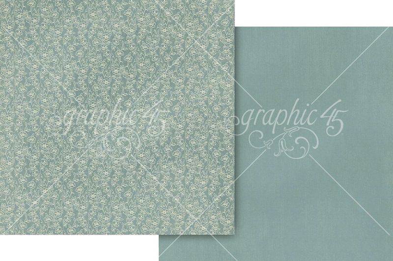 Graphic 45 - Always and Forever - 12"x12" D/S Paper - Regency Blue