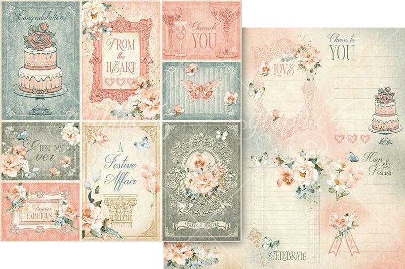 Graphic 45 - Always and Forever - 12"x12" D/S Paper - Journaling