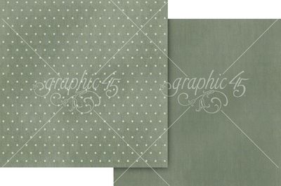 Graphic 45 - Always and Forever - 12"x12" D/S Paper - Luxurious Green