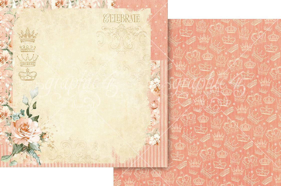 Graphic 45 - Always and Forever - 12"x12" D/S Paper - Light Layout