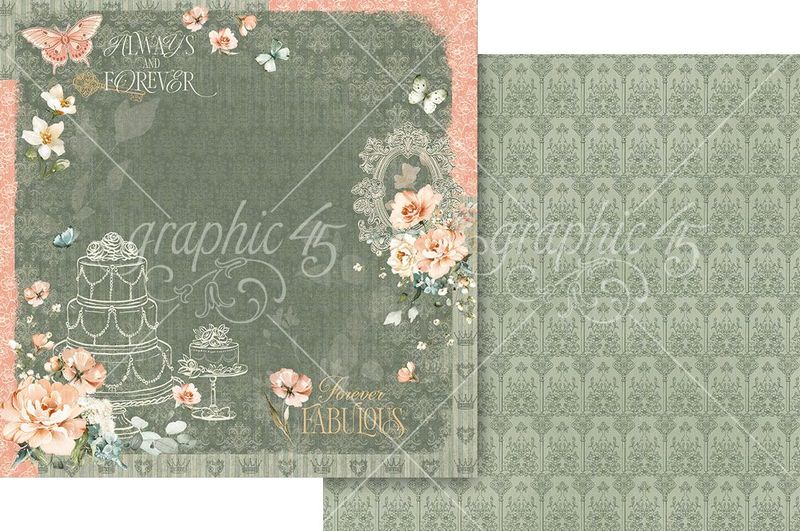 Graphic 45 - Always and Forever - 12"x12" D/S Paper - Dark Layout