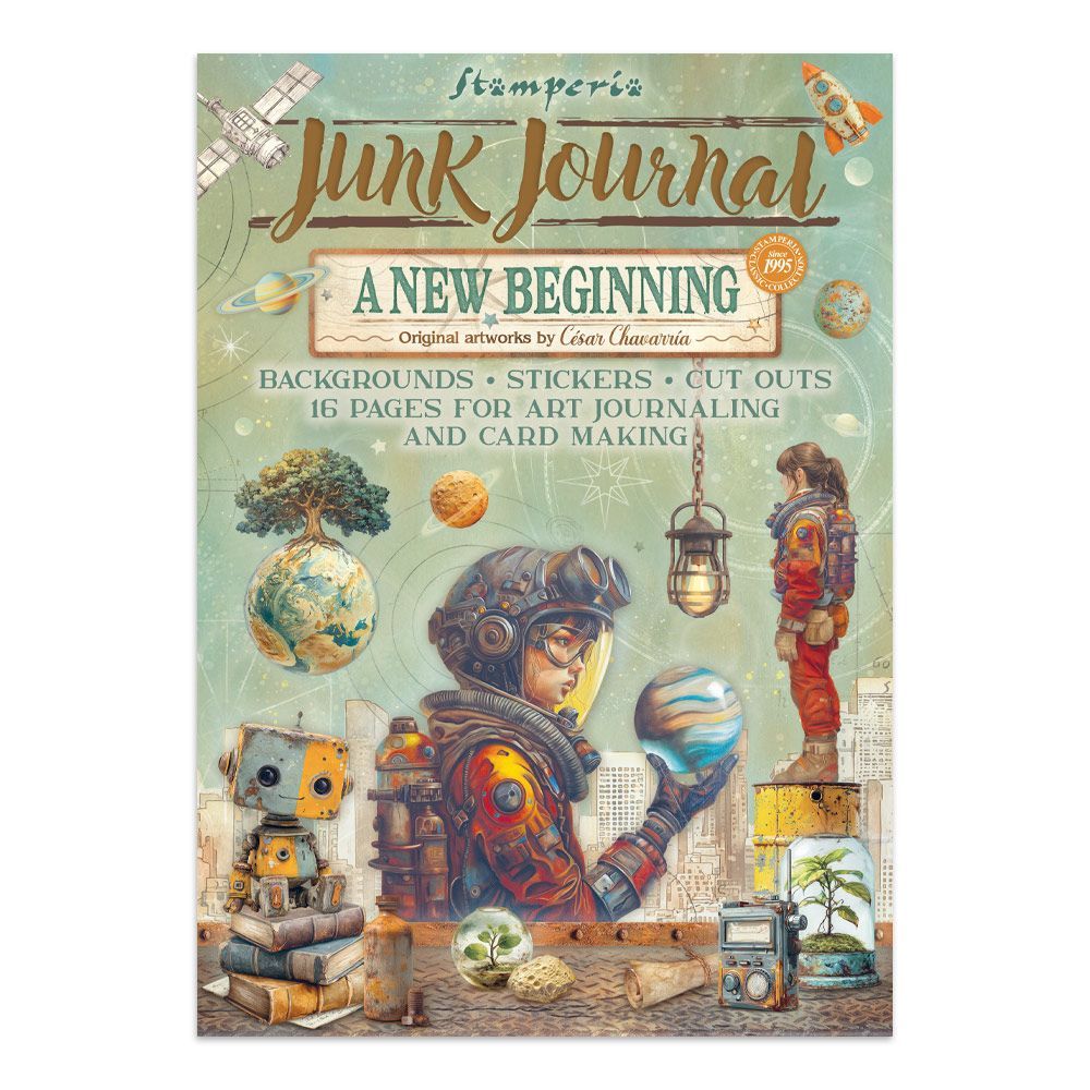 Stamperia - A New Beginning - Junk Journal Stickers, Cut Outs and Backgrounds