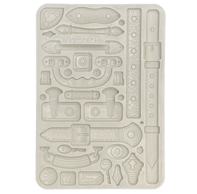 Stamperia - Art of Travelling - A5 Silicone Mould - Belts and Handles