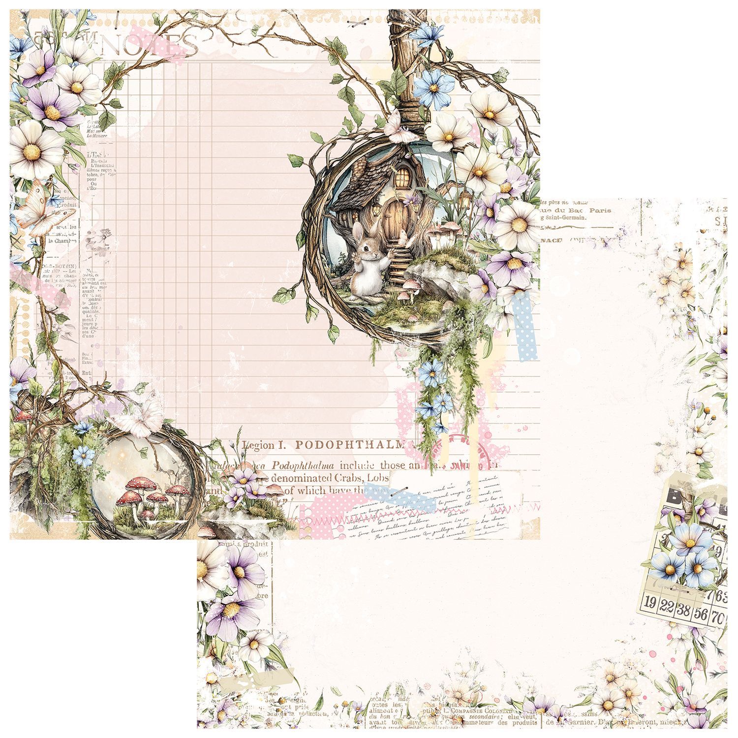 49 and Market - The Looking Glass - 12"x12" D/S Paper - Hidden Archive