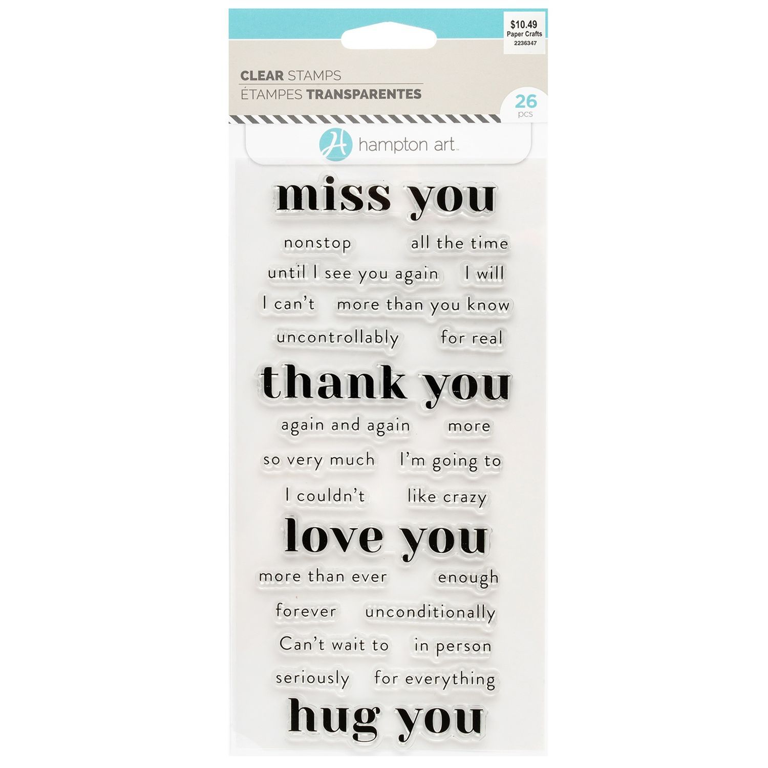 Hampton Art - Clear Stamp Set - You