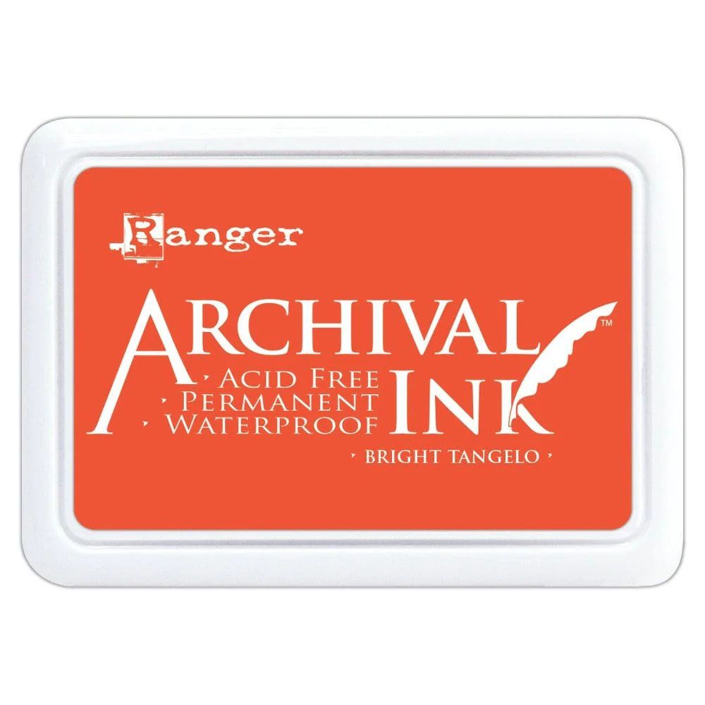 Ranger - Archival Ink - Inkpad - Bright Tangelo