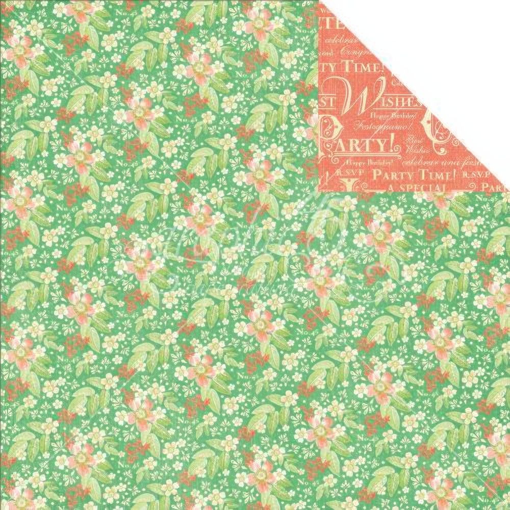 Graphic 45 - Time to Celebrate - 12"x12" D/S Paper - Make a Wish