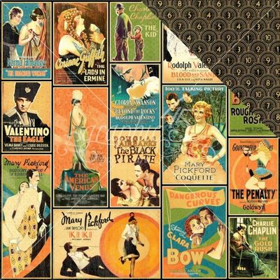 Graphic 45 - Vintage Hollywood - 12"x12" D/S Paper - Tinseltown