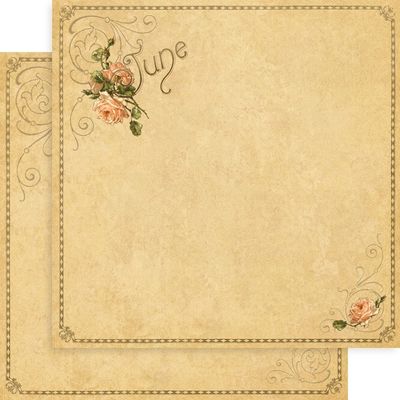 Graphic 45 -  Place in Time - 12"x12" D/S Paper - Foundation - June