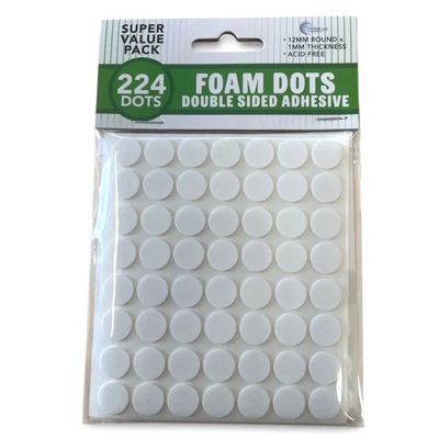 Couture Creations - 224 Round Foam Dots - Double Sided Adhesive