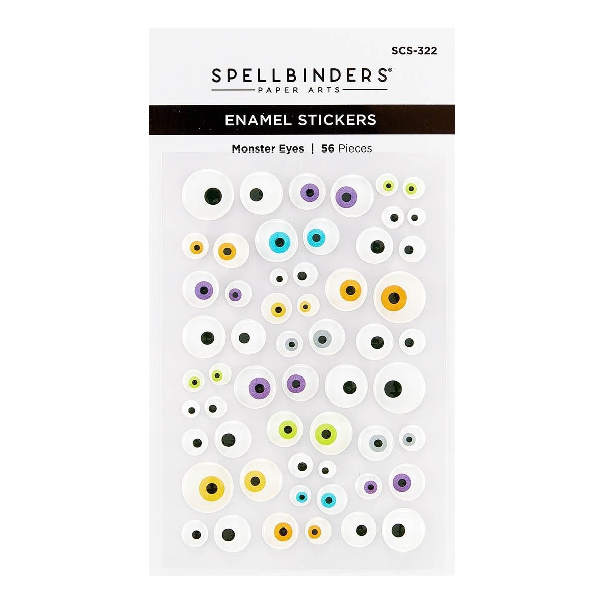 Spellbinders - Enamel Stickers - Monster Eyes