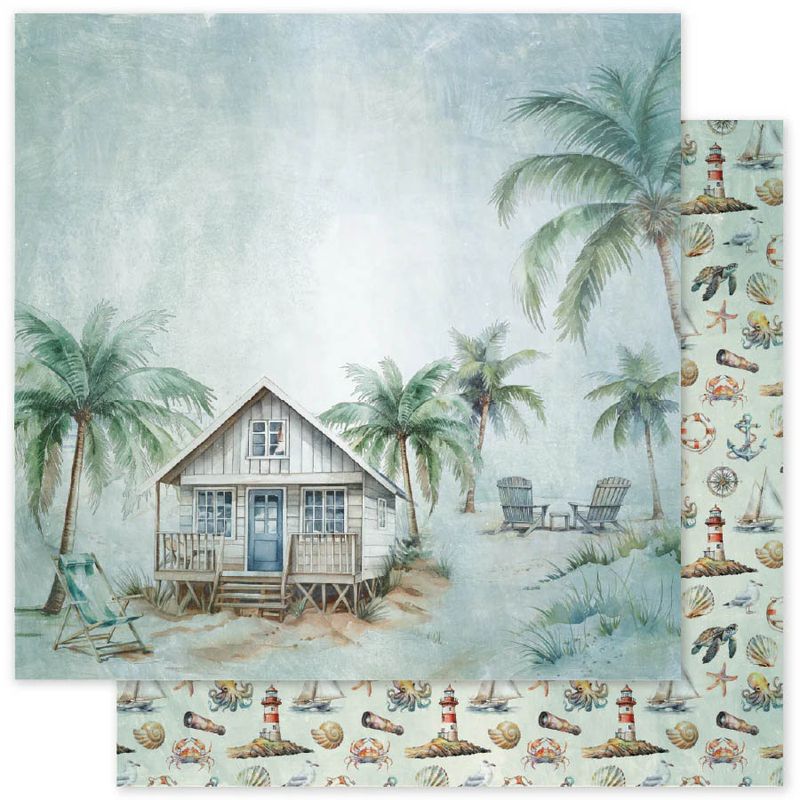 Paper Rose - Seaside Memories Basics - 12"x12" D/S Paper - C