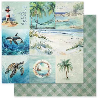 Paper Rose - Seaside Memories Basics - 12"x12" D/S Paper - A