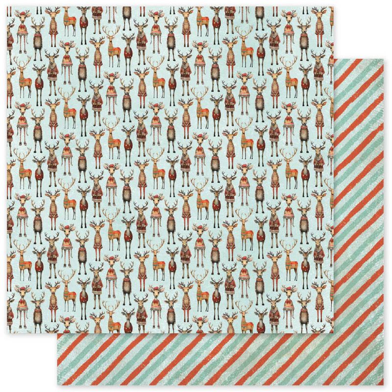 Paper Rose - Merry and Bright Basics - 12"x12" D/S Paper - D