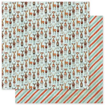 Paper Rose - Merry and Bright Basics - 12"x12" D/S Paper - D