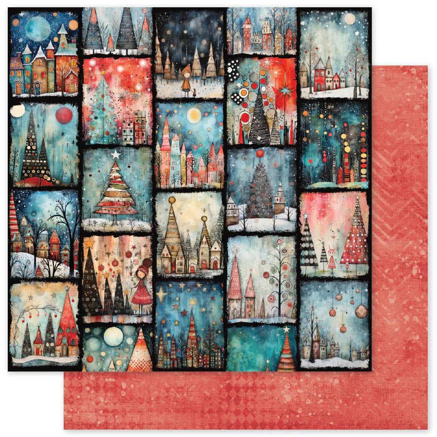 Paper Rose - Merry and Bright Basics - 12"x12" D/S Paper - A