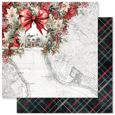 Paper Rose - Jolly Holiday - 12"x12" D/S Paper - C