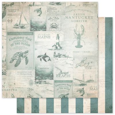 Paper Rose - Seaside Memories Basics - 12"x12" D/S Paper - D