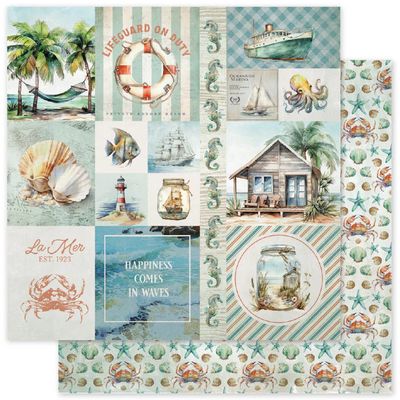 Paper Rose - Seaside Memories - 12"x12" D/S Paper - A