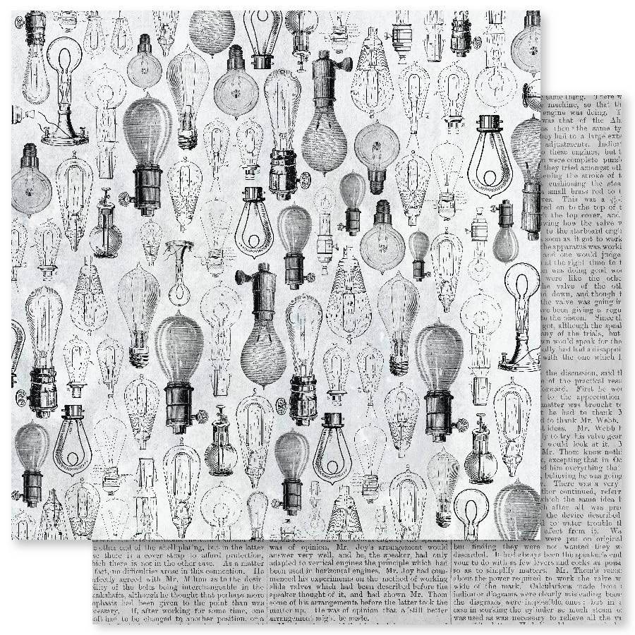 Paper Rose - Blueprints - 12"x12" D/S Paper - C