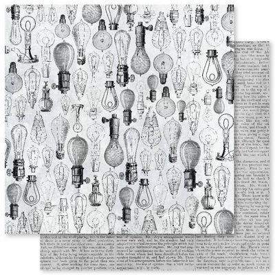 Paper Rose - Blueprints - 12"x12" D/S Paper - C