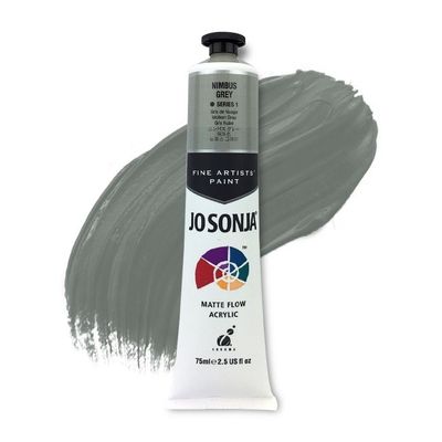 Jo Sonja - Matte Flow Acrylic - 75ml - S1 - Nimbus Grey