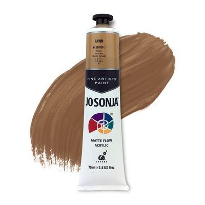 Jo Sonja - Matte Flow Acrylic - 75ml - S1 - Fawn