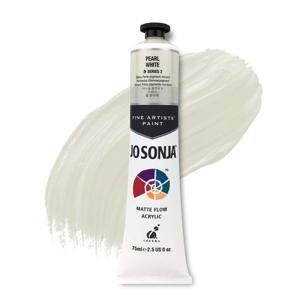 Jo Sonja - Matte Flow Acrylic - 75ml - S2 - Pearl White