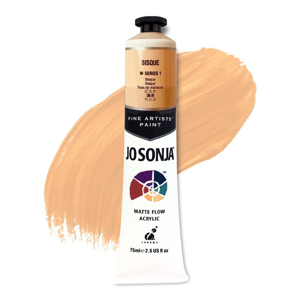 Jo Sonja - Matte Flow Acrylic - 75ml - S1 - Bisque