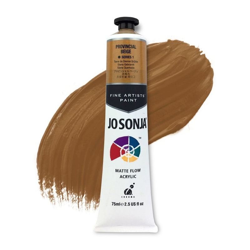 Jo Sonja - Matte Flow Acrylic - 75ml - S1 - Mid Value Cool Beige/Provencial Beige