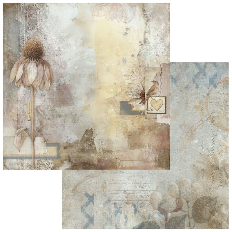 49 and Market - Faded Memory Lane - 12"x12" D/S Paper - Nature Findings