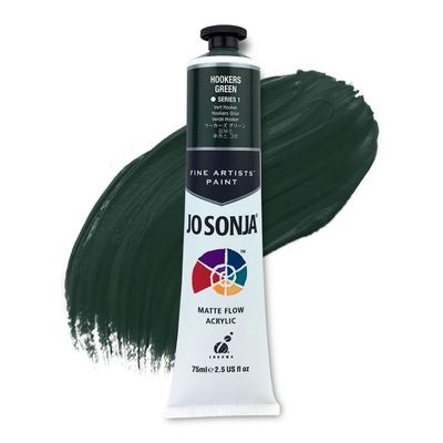 Jo Sonja - Matte Flow Acrylic - 75ml - S1 - Hookers Green
