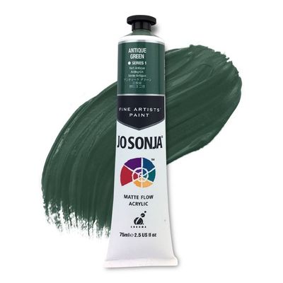 Jo Sonja - Matte Flow Acrylic - 75ml - S1 -  Antique Green