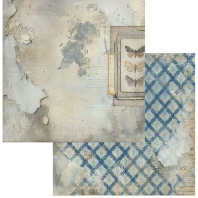 49 and Market - Faded Memory Lane - 12"x12" D/S Paper - Inventory