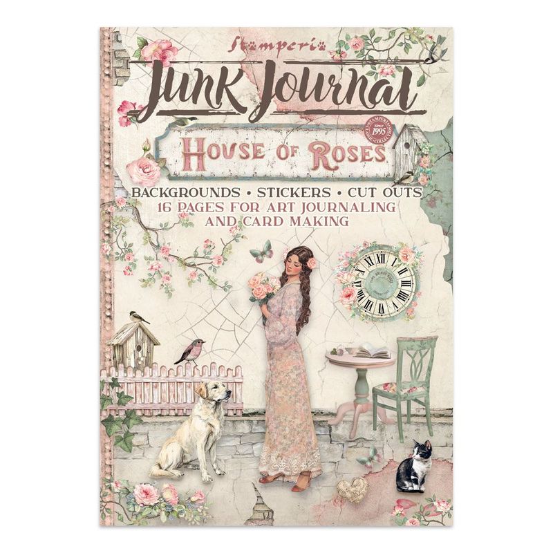 Stamperia - House of Roses - Junk Journal Stickers, Cut-outs &amp; Backgrounds