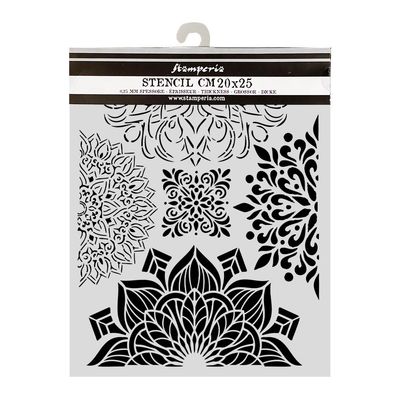 Stamperia - Gardens of Time - 20x25cm Stencil - Half Friezes