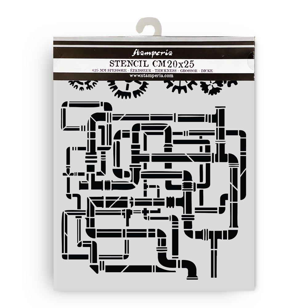 Stamperia - Gardens of Time - 20x25cm Stencil - Tubes