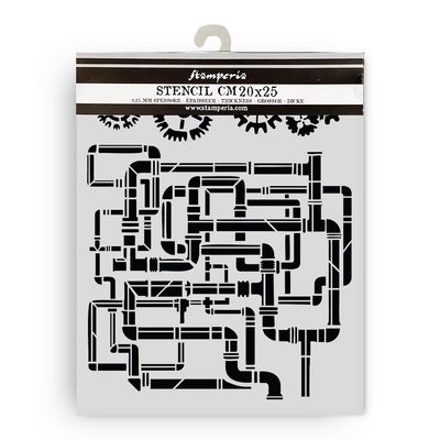 Stamperia - Gardens of Time - 20x25cm Stencil - Tubes